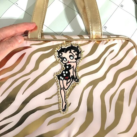 Betty Boop Make-up-Tasche Klein – Pink, Mit Schlüsselanhänger, Attitude Is Everything